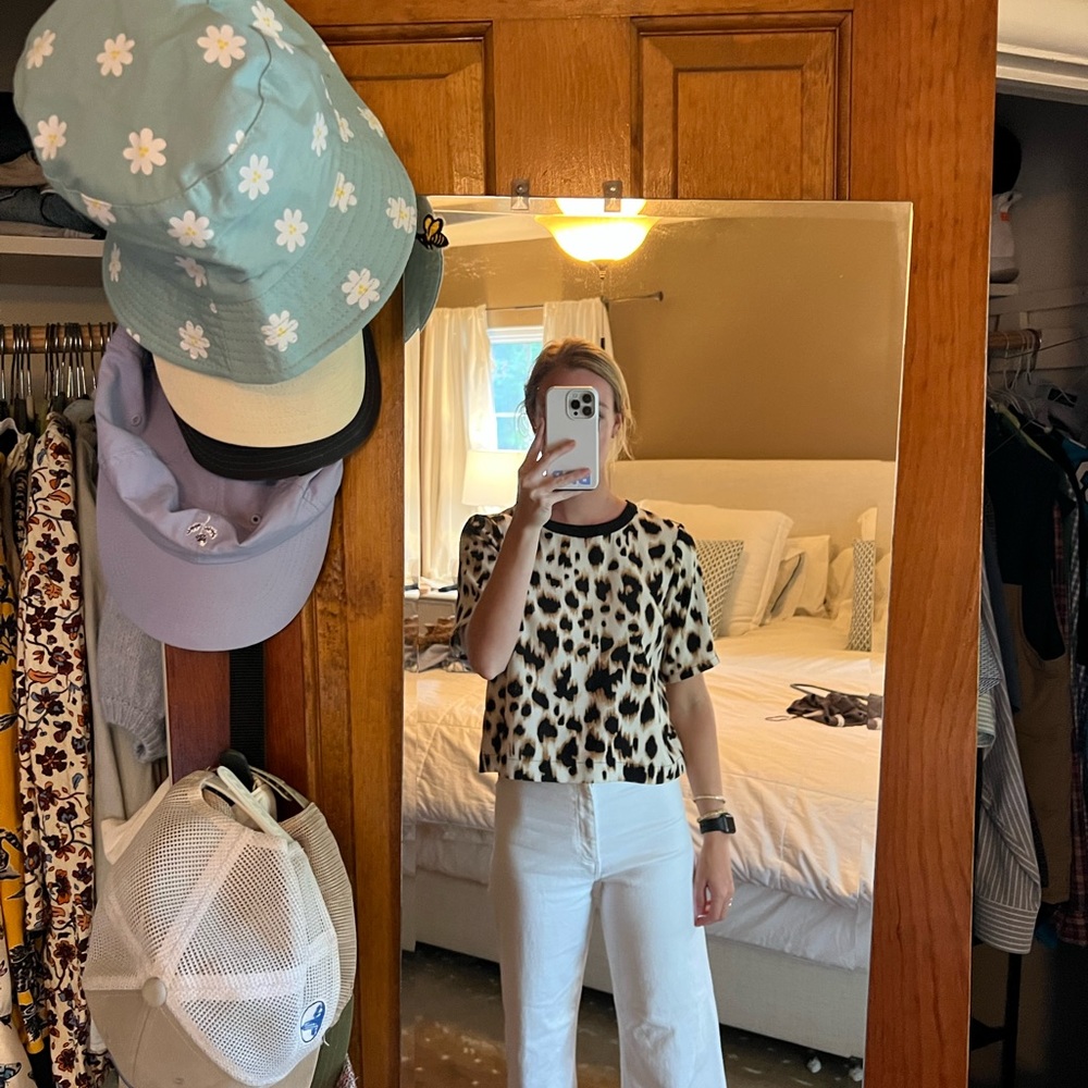 Animal print top